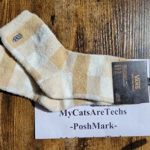 Vans Fuzzy Sock (Women's Size 6.5-10) Turtle Dove Color (RARE!) NICE! BNWT!